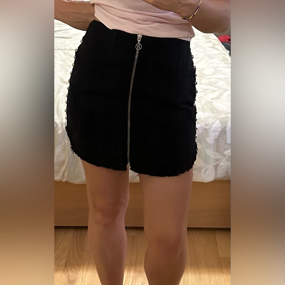 Relish jeans Skirt New black studded, mini